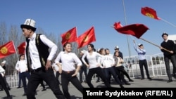 Празднование Дня ак калпака в Бишкеке. 5 марта 2018 года.