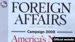 روی جلد یکی از شماره های فارن افرز (روابط خارجی) که در آمریکا منتشر می شود