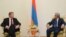Armenia - President Serzh Sarkisian (R) meets with EU Enlargement Commissioner Stefan Fuele in Yerevan, 10Jul2013.