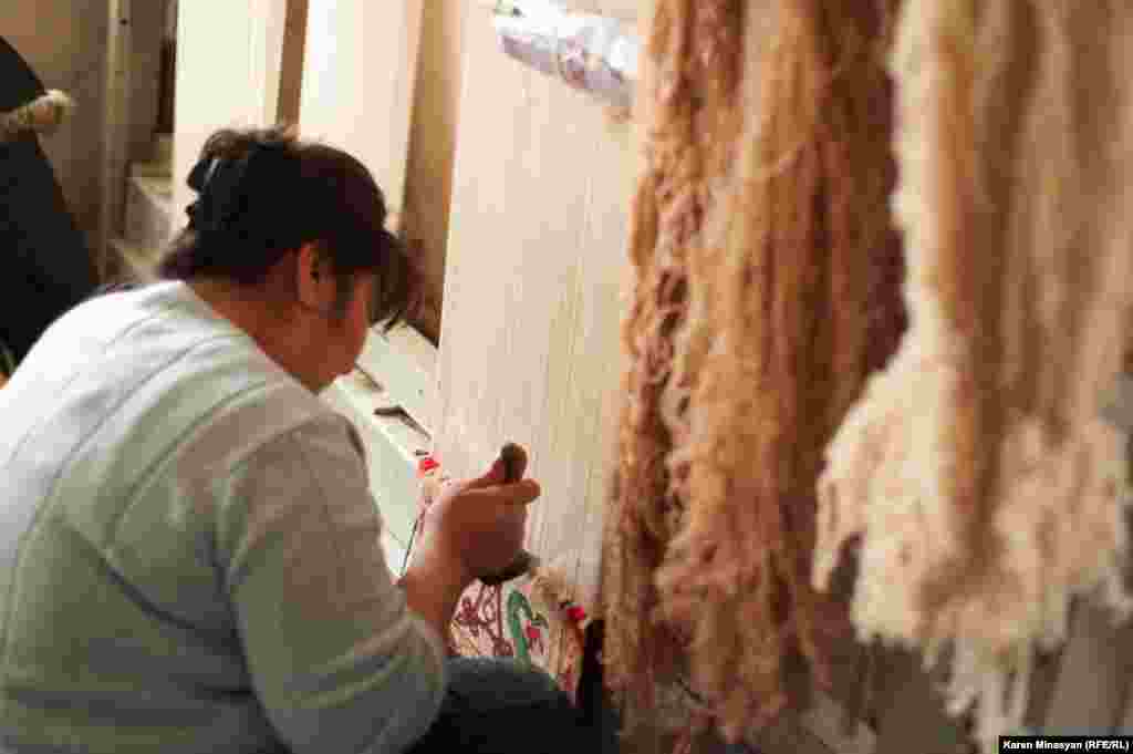 Armenia -- A carpet workshop in Armenia, Getik village, Gegharkuniq region, 28Mar2013