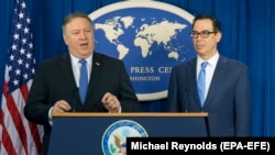 استیو منوچین و مایک پومپئو، وزاری خزانه‌داری و امور خارجه آمریکا تاکید کردند که برکناری جان بولتون تغییری در سیاست فشار حداکثری بر ایران ایجاد نخواهد کرد
