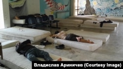 У міграцыйным харвацкім лягеры ў Порыне