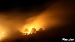 Հրդեհ Բյուրական գյուղի մերձակա անտառածածկ տարածքում