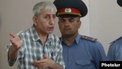 Armenia - Anti-government activist Shant Harutiunian speaks at his trial in Yerevan, 25Jun2014.