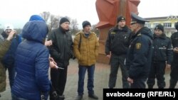 Пратэст у Мазыры 18 сакавіка. Падпалкоўнік Пікулік папярэджвае, што сход грамадзянаў незаконны