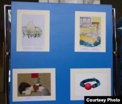 Представленные на конкурс карикатуры.