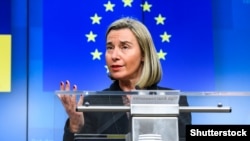 Евробиримдиктин тышкы иштер боюнча жогорку комиссары Федерика Могерини.