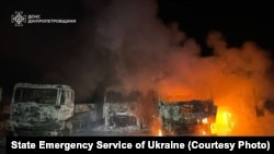 Украинанын Днепропетровск облусундагы жабыр тарткан жер. 4-ноябрь, 2025-жыл.