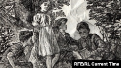 Иллюстрация к роману Александра Фадеева "Молодая гвардия"