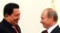 Russian Prime Minister Vladimir Putin (R) meets with Venezuelan President Hugo Chavez in Novo-Ogaryovo