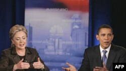 مناظره اوباما و کلینتون.(عکس:AFP)