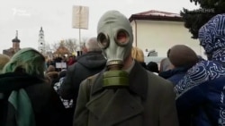 Тисячі людей протестують проти токсичного звалища поблизу Москви (відео)