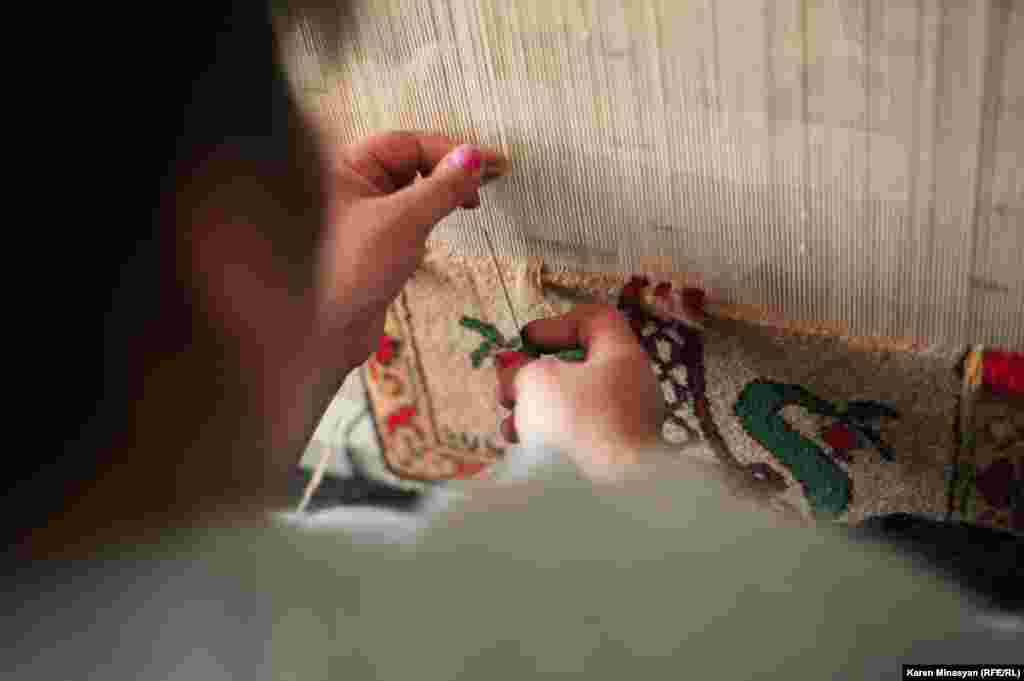 Armenia -- A carpet workshop in Armenia, Getik village, Gegharkuniq region, 28Mar2013