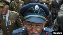Ветеран УПА під час святкування Дня героїв у Львові, 24 травня 2010 року