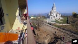 Нагорный Карабах - Последствия обстрела в Шуши, октябрь 2020 г.