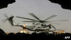 A CH53 тик учагы. Иллюстрациялык сүрөт.