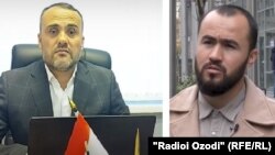 Иззат Амон и его сын Мухаммадюсуф Холов
