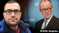 Георгий Астамадзе и Фридрих Мерц, коллаж