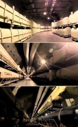 سه تصویر مربوط به شهر موشکی سپاه که خبرگزاری تسنیم منتشر کرده است