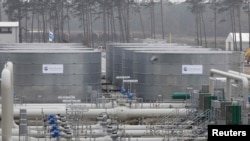 Азыр иштеп жаткан "Түндүк агым-1" долбоорунун Германиядагы газ терминалы.