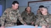 Nagorno-Karabakh -- Major-General Jalal Harutiunian (L) at a staff exercise in Stepanakert, February 20, 2020.