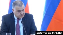 Министр юстиции Давид Арутюнян, Ереван, 23 апреля 2018 г.