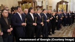 Лидеры «Мечты» в соборе Самеба