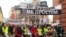Одна из демонстраций протеста против школьной реформы в Латвии