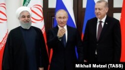 Ռուսաստանի, Թուրքիայի և Իրանի նախագահների հանդիպումը Սոչիում, 14-ը փետրվարի, 2019թ․