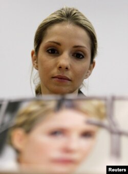 Євгенія Тимошенко на прес-конференції у Празі, 30 квітня 2012 року