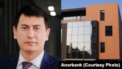 Анорбанкнинг асосий акциядори ва кузатув кенгаши аъзоси Қаҳрамонжон Олимов. Коллаж