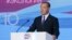 Dmitry Medvedev delivers a speech at a United Russia party congress in Moscow in August.
