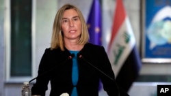 فدریکا موگرینی، مسئول امور سیاست خارجی اتحادیه اروپا