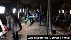 Намёт каля сабесу, дзе можна сагрэцца