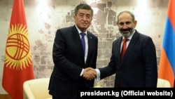 Հայաստանի վարչապետ Նիկոլ Փաշինյան, Ղրղըզստանի նախագահ Սորոնբայ Ժենբեկով, արխիվ