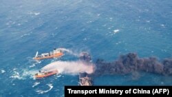 تصویری از نفتکش سانچی