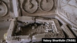 Национальный музей Пальмиры после разграбления (апрель 2016)