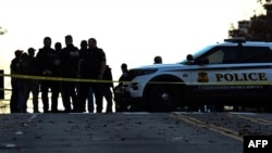 Паліцыя на месцы стральбы каля Белага дому, Вашынгтон, 27 лістапада 2025 году