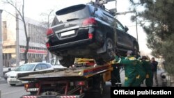 Автоунааны эвакуациялоо учуру. Бишкек.