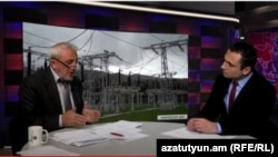 Ազգային ժողովի ՀԱԿ խմբակցության քարտուղար Արամ Մանուկյանը «Ազատություն TV»-ի տաղավարում, 18-ը մայիսի, 2015թ.