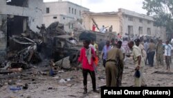 Після вибуху біля воріт готелю, Могадішо, 28 жовтня 2017 року