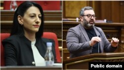 Анаит Манасян, омбудсмен Армении, и Гарник Даниелян, депутат фракции «Армения» в парламенте 
