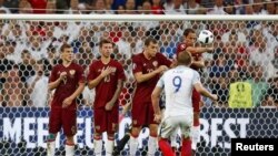 Кызыл формачандар Орусиянын футболчулары. Франция, 