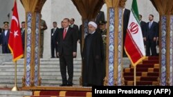 رؤسای جمهوری ایران و ترکیه در تهران. ۱۲ مهر ۱۳۹۶