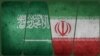 Saudi Arabia and Islamic Republic of Iran combo flags. 