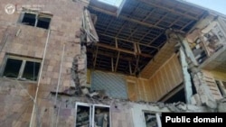 Armenia- An apartment block in Chambarak damaged by a natural-gas explosion, June 11, 2025.