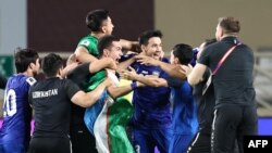 Өзбекстан құрамасы әлем чемпионатына жолдама алған сәт. Абу-Даби. 5. маусым 2025 жыл.