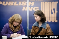 Светлана Алексиевич на Вильнюсской книжной ярмарке, 2025