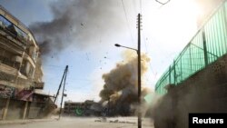 Шема -- Алеппона йистехь Асадан ницкъаша яккхий бомбанаш йиттича гIаьттина кIур, 31Деч2014