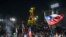 Уличные празднества в Сантьяго, Чили. Вечер 25 октября 2020 года